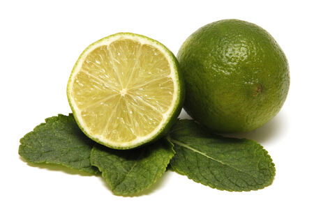 beautifully cut lemon isolated on white backgroundの写真素材