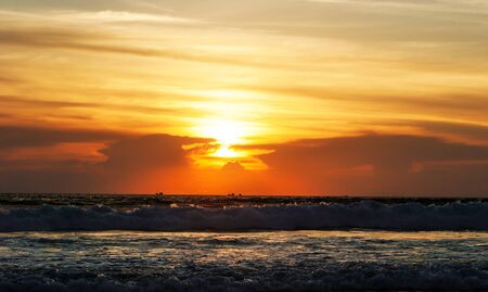 Thailand sunset on kata Noi beachの写真素材