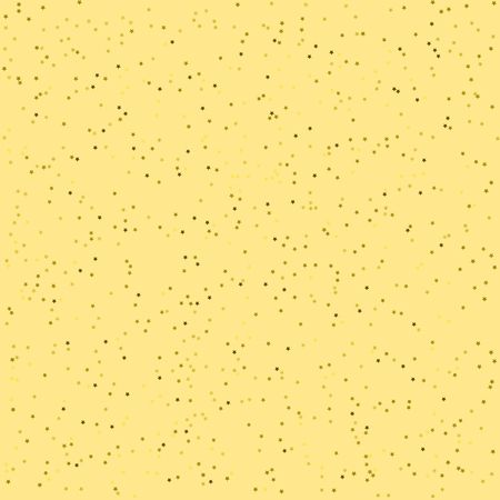 Seamless abstract star pattern vector, on yellow background.のイラスト素材