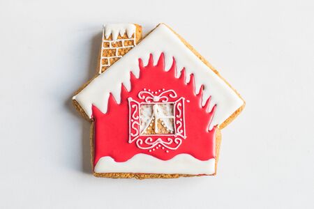 New Year gingerbread, Christmas sweets, cookiesの写真素材