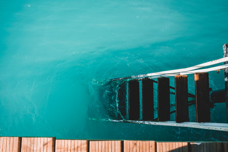 view of Alanya, sea beach in Alanya, Turkeyの写真素材
