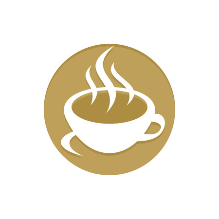 Gold Coffee icon. Golden web icons collection item. Icon symbo vector illustrationのイラスト素材