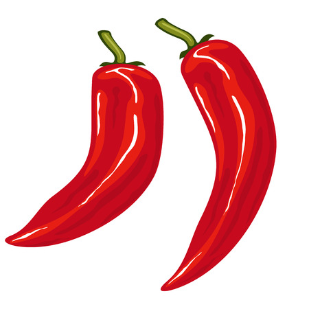 Red hot chili pepperのイラスト素材