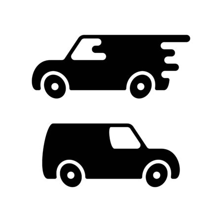 Delivery Truck Icon Sign Vector Design Logo Templateのイラスト素材