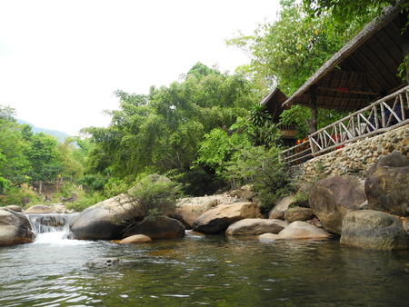 water fall in Thailandの写真素材