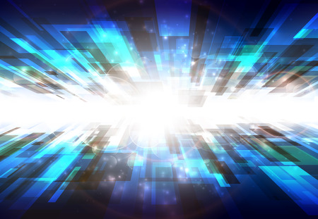 Blue perspectiveのイラスト素材