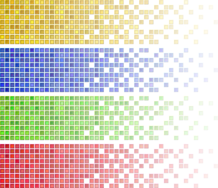 mosaic bannersのイラスト素材