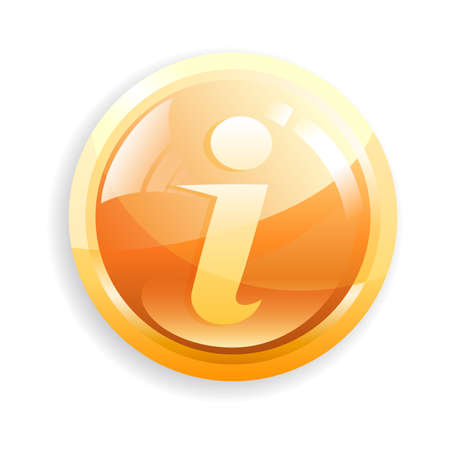 Glossy Information iconのイラスト素材