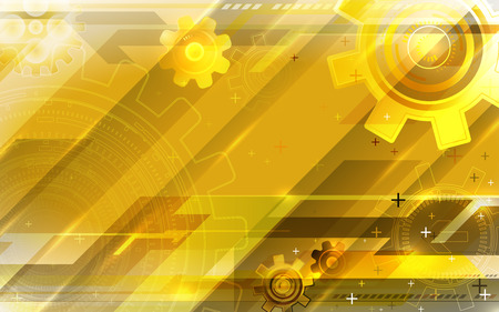 Gold tech backgroundのイラスト素材