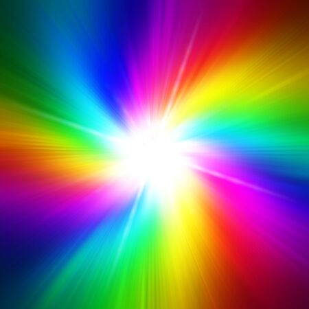 Rainbow flashの写真素材