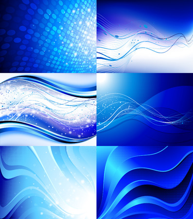 Set of futuristic backgroundsのイラスト素材