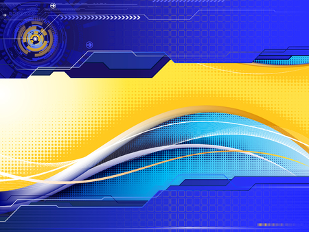 modern halftone compositionのイラスト素材