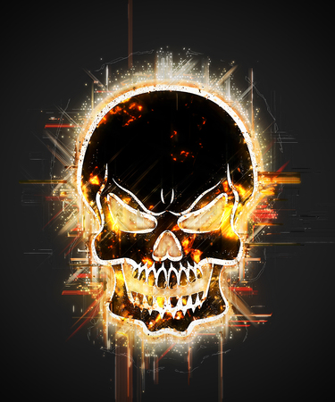 Abstract skullの写真素材