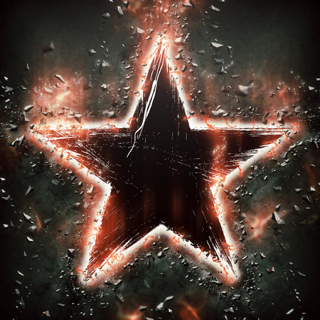 Star with splintersの写真素材