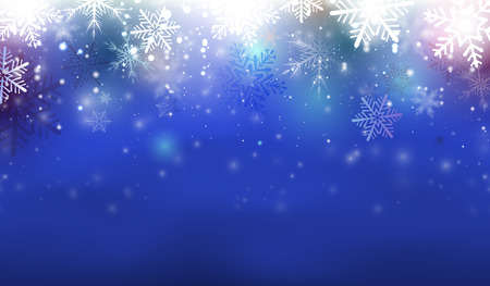 Blue christmas backgroundのイラスト素材