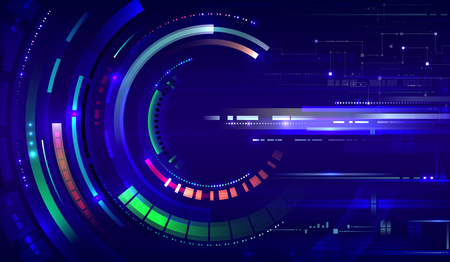 Blue tech backgroundのイラスト素材