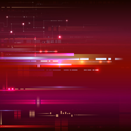Red tech background Vector illustration.のイラスト素材
