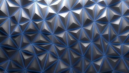 Abstract backdrop with blue lighting