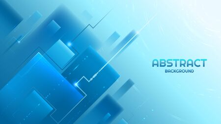 Abstract underwater background with tech elementsのイラスト素材