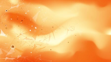 Modern colorful abstraction with tech elementsの写真素材