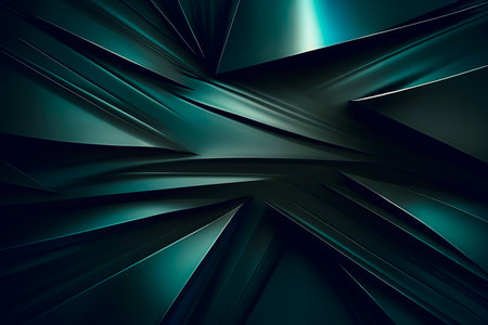 Polygonal green background. A modern and elegant composition for your design.の写真素材