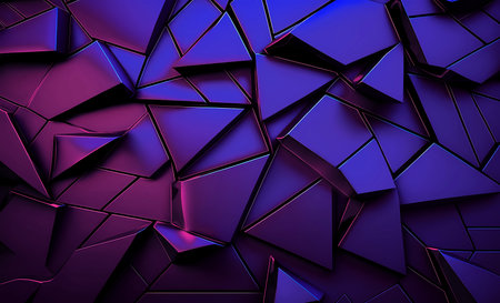Polygonal purple background. A modern and elegant composition for your design.の写真素材