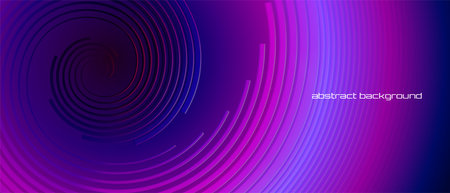 Blue and purple modern abstraction with twisted lines.のイラスト素材
