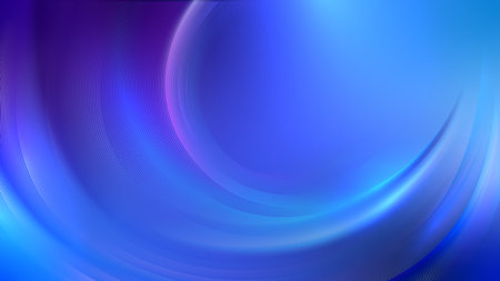A futuristic abstract background featuring smooth curved lines in blue and purple tones, creating a dynamic and fluid motion effect. Suitable for presentations and digital design projects.のイラスト素材