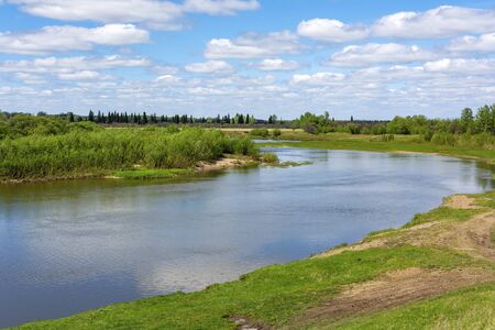 View of the Yaya river, Yaya district, Kemerovo region-Kuzbass