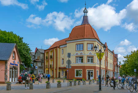Zelenogradsk, pedestrian zone at the intersection of Kurortny Prospekt and Volodarsky Street, Kaliningrad regionのeditorial素材