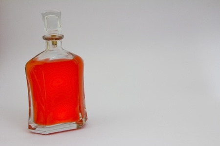 Colored Bottle with different colors, liquidの写真素材