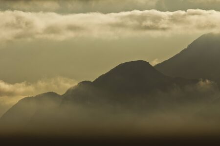 Mountains and clouds