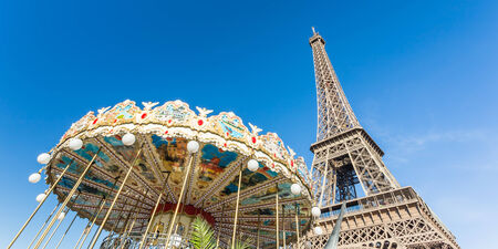 Eiffel Tower in Paris , Franceの写真素材