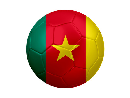 Cameroon Football Flagの写真素材
