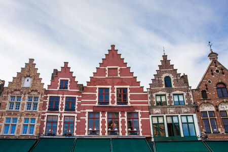 Center Market of Bruges, Belgiumの写真素材