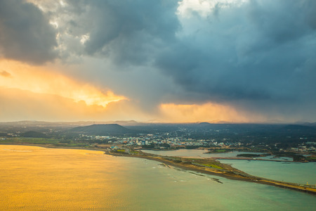 SONGSAN ILCHULBONG in Jeju island , South Korea