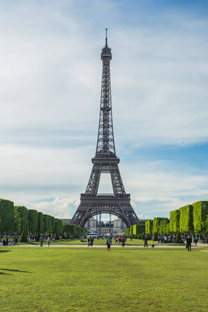 Eiffel Tower in Paris, Franceのeditorial素材