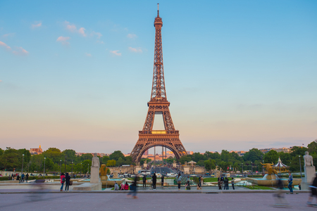 Eiffel Tower in Paris, France.のeditorial素材