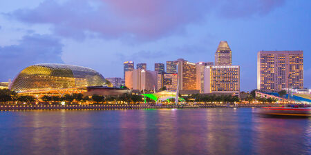 Singapore Skylineのeditorial素材