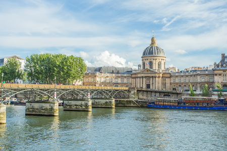 Pont des arts bridge in Paris, Franceの写真素材