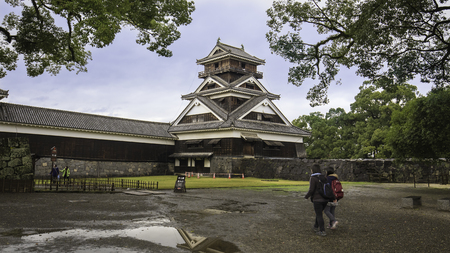 Kumamoto Castle in Northern Kyushu, Japanのeditorial素材