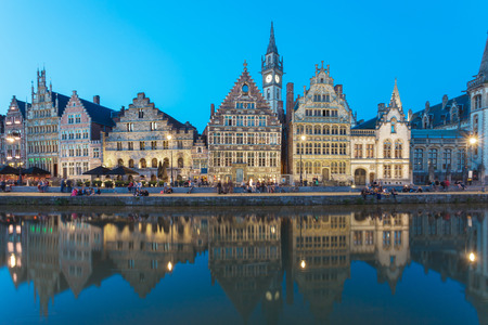 Ghent a little town in Belgiumの写真素材