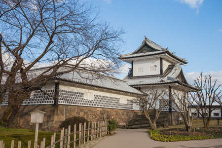 Kanazawa castle in Kanazawa, Japan.のeditorial素材