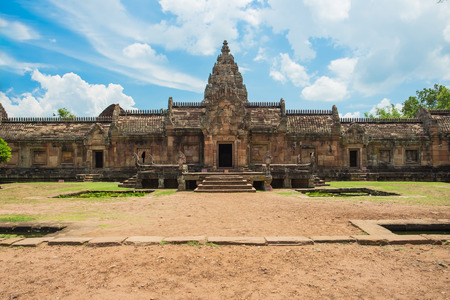 Phanom Rung Historical Park, sand stone castle in Buriram, Thailand.の写真素材