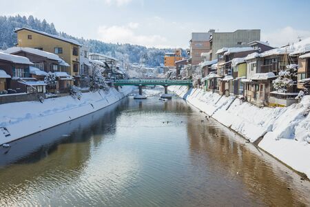 Winter in Takayama, sightseeing travel japan.のeditorial素材