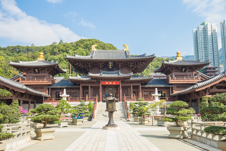 Chi lin Nunnery in Hong Kong, China.のeditorial素材