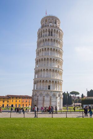 The leaning tower of Pisa, Italy.のeditorial素材
