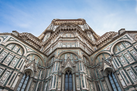 Close up view of Duomo in Florence Italy.の写真素材