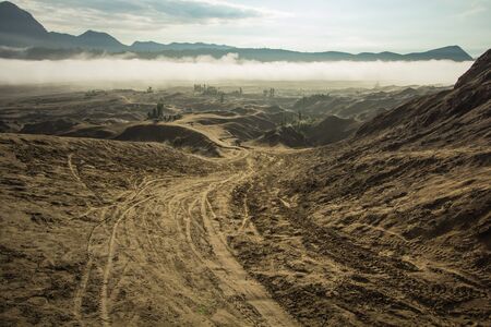 Bromo mountain in East Java Indonesiaの写真素材