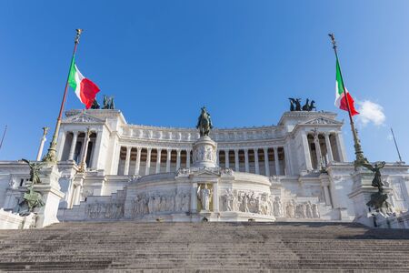 Victor Emmanuel II Monument in Rome, Italy.の写真素材